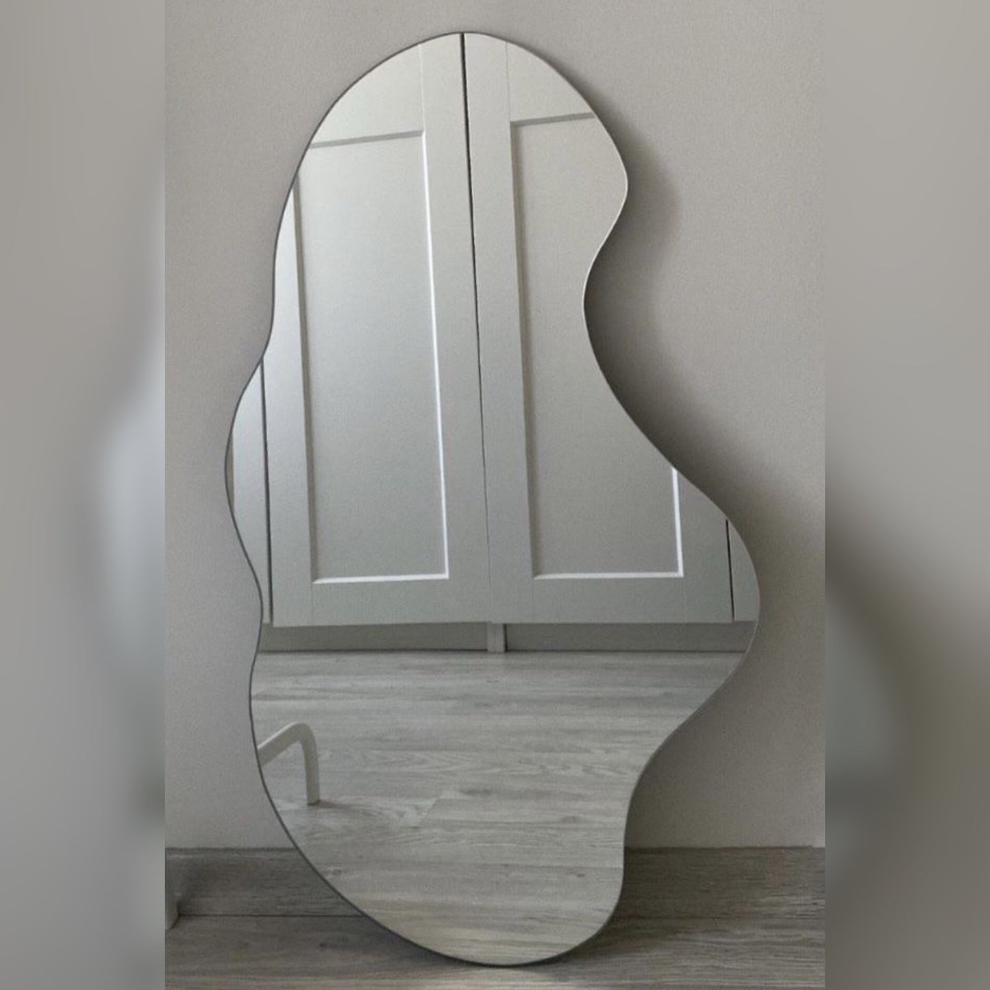 Blob Mirror – 4 x 2 ft Irregular Shaped Wall Mirror for Modern Home Decor