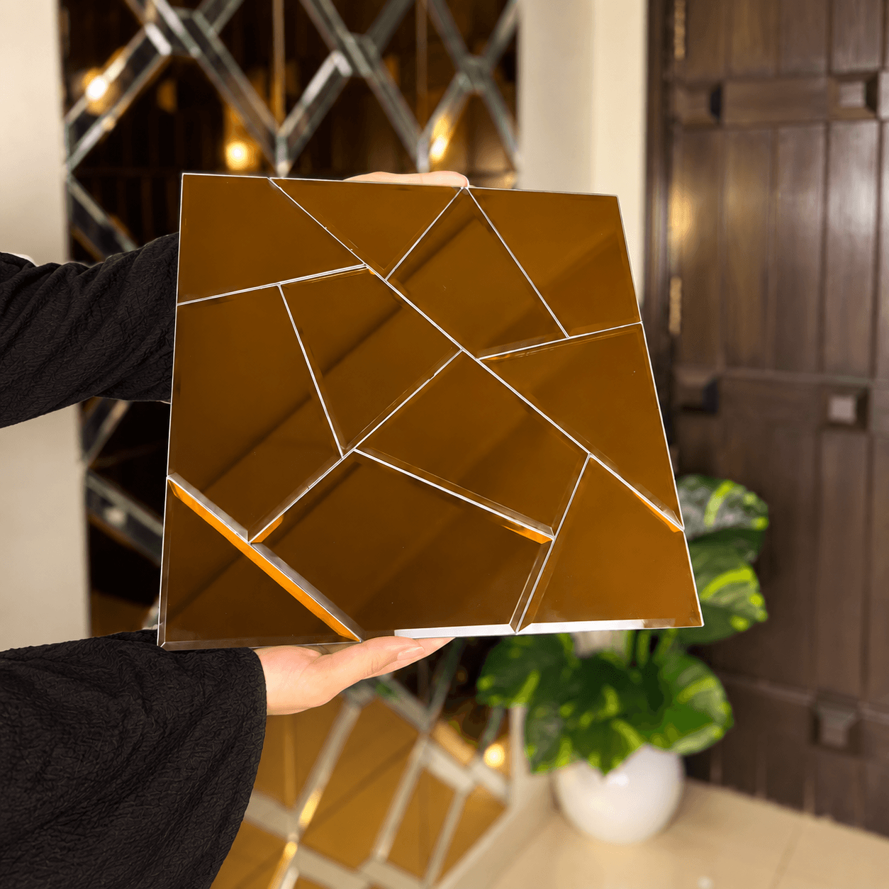 Imported Copper Mirror Glass Mosaic Tile