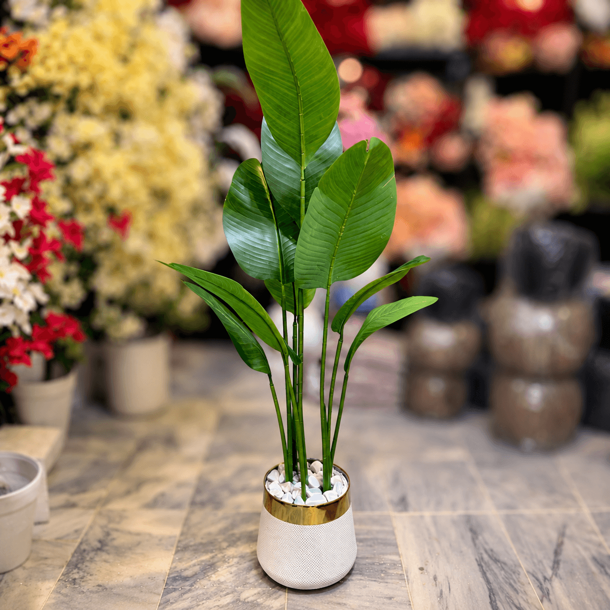 5 FT Artificial Banana Plant with Planter