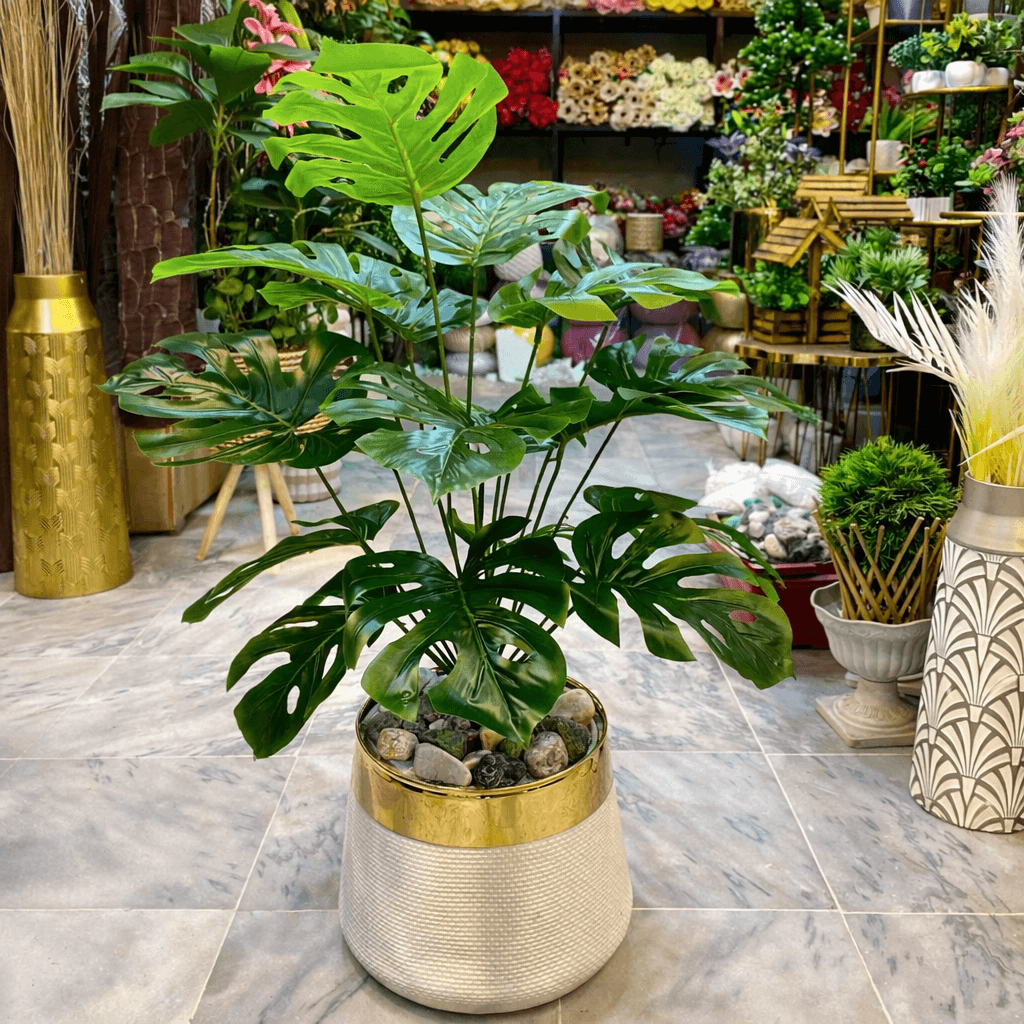 Monstera Artificial Plant with GRP Planter