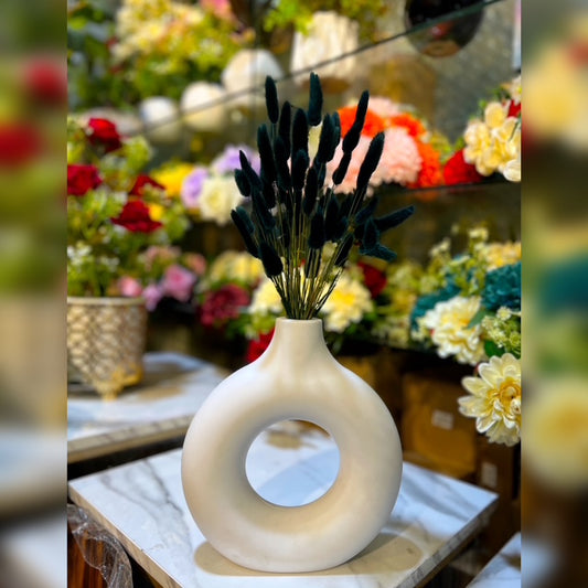 12 Inch Chalk Donut Vase with Premium Filling